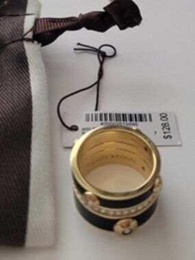 Henri Bendel Enamel Stack Ring Size 7